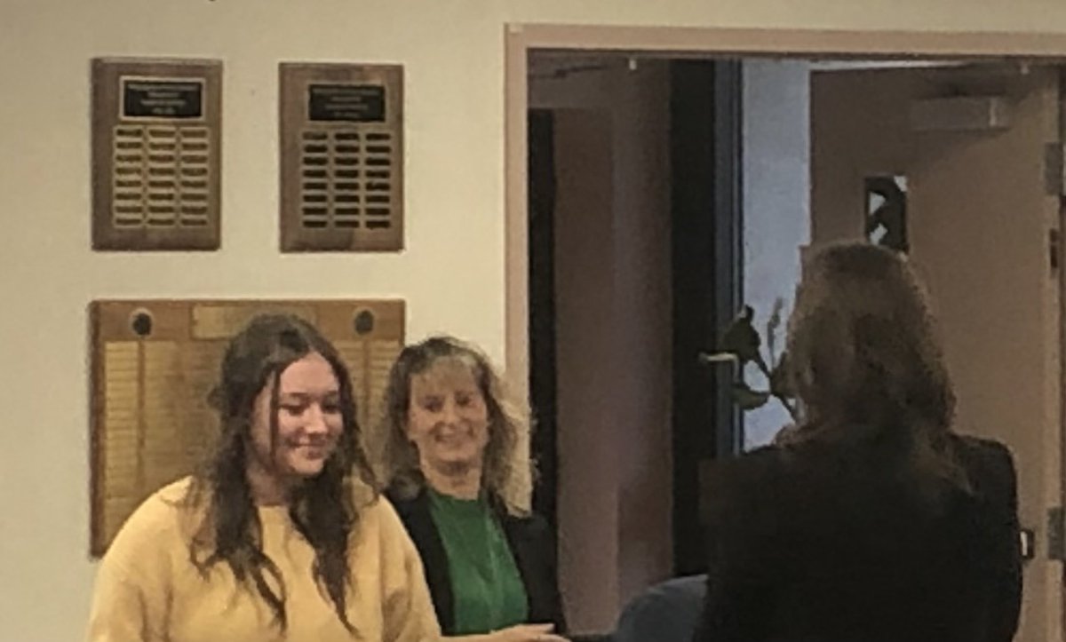 Congrats to Lillyen Cady!  She was recognized at tonight’s board meeting for her painting as a part of Youth Art Month!  #WestShoreProud