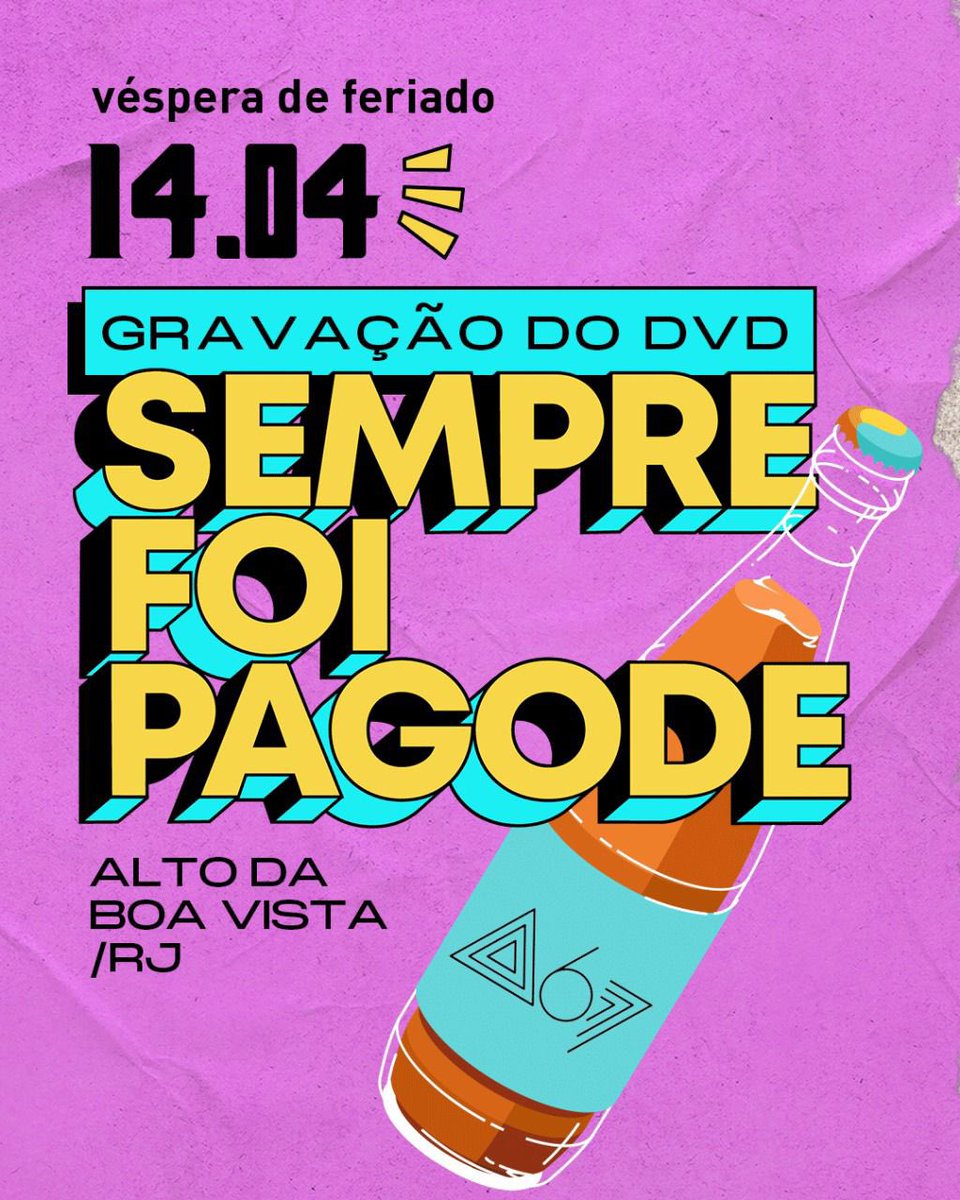 Atitude67's tweet photo. A gente toca pagode ou não?

SEMPRE FOI PAGODE!

Nosso pagode vai invadir o Rio do nosso jeito e com tudo o que gostamos: rap, pop, samba, cerveja de garrafa e inúmeras saideiras! 

Booora, doido! 🖖🏼 https://t.co/1yiDvTjsKz