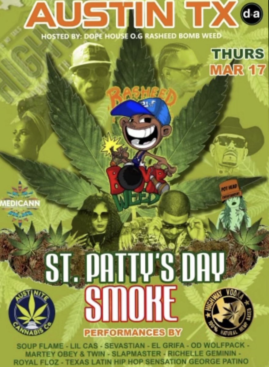 austinitecanna's tweet photo. #Austin TX!! 
Come join us this weekend for FREE events for #SXSW  🔥
FREE food, drinks, &amp; dabs on site 👀 https://t.co/YpJsd6h1EE
