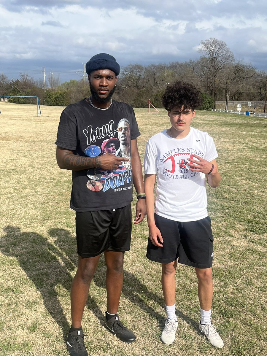 came back to dallas and had to tap in with the guy <a href="/JRico1223/">QB Joshua Rico</a> keep grinding my boy 🐐