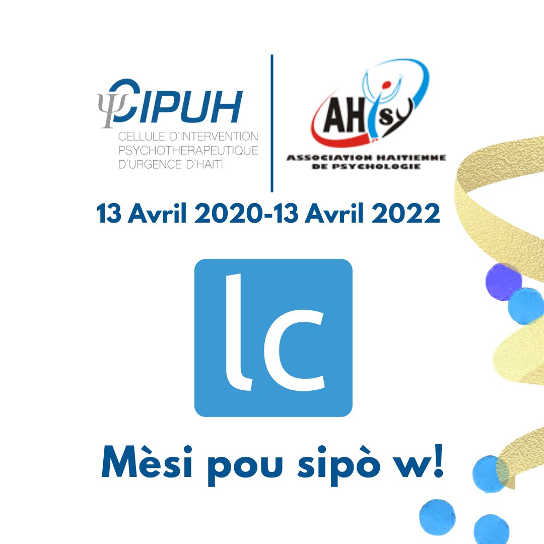 timvalda_'s tweet photo. Ludwy Concept se konpayi ki kreye Iogo CIPUH a, epi ede chita idantite vizyèl li. Se te kontribisyon pa @TilouJeanPaul lè Inisyativ la tap lanse. Mèsi pou sa! #CIPUH2ans https://t.co/H7CrqDG1Ux