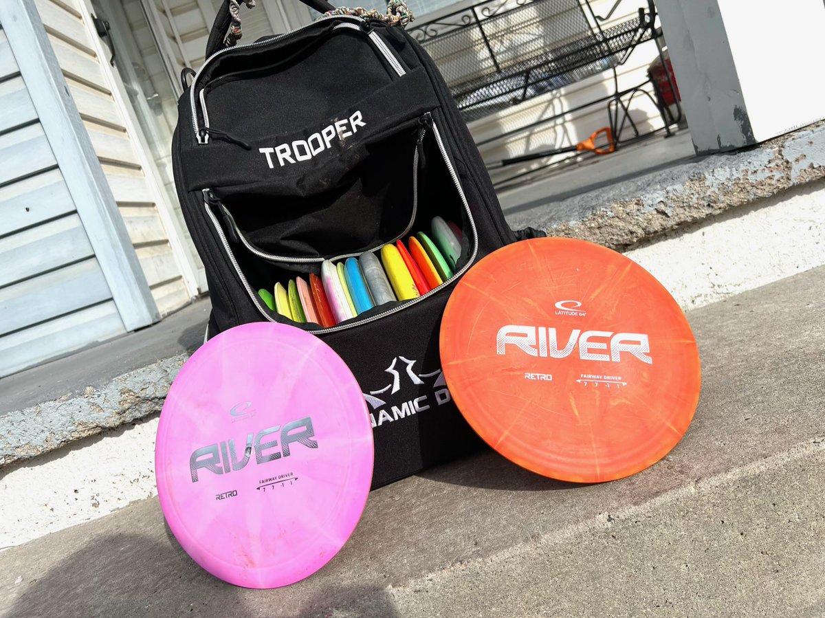 BasketBanditz's tweet photo. DISC OF THE DAY❗️❗️
@MrDilly8 the disc he likes so much he buys it twice❕
The @Latitude64 RIVER Fairway Driver

Beautiful colors, sick design. What are YOU throwing today?

#discgolf #discgolfporn #discgolflife #forums #discussions #discgolfdaily #sports #teepadtgoughts https://t.co/re4r3Ko8aL