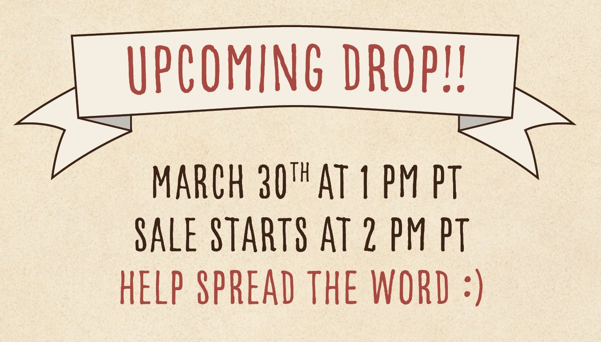 BardToys's tweet photo. So lets go over this upcoming Inventory drop!

It will be on March 30th. And we will be putting everything on our etsy store at 1PM PT, then starting a sale on the over 500 items at 2PM PT.

And orders before 2PM will not get a discount, this will help people see everything! https://t.co/QGYHIJuZFU