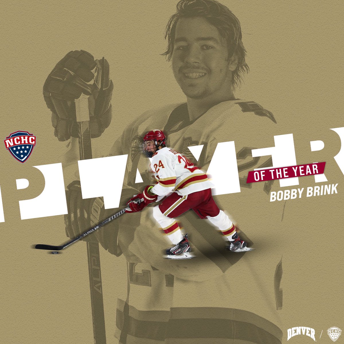 Bobby Brink is the 2021-22 NCHC Player of the Year!

He becomes the fourth Pioneer to win the award. 

Congrats, Bobby!

#PioneerTogether
