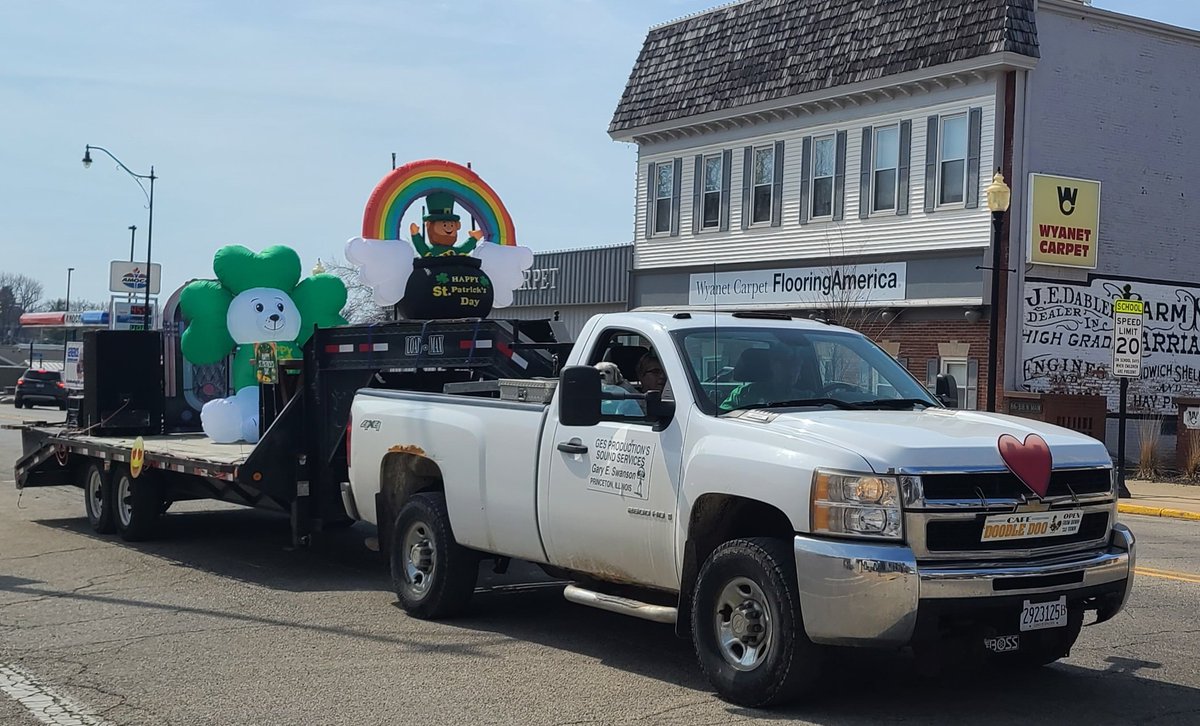 Gary Swanson took a tour of Princeton's Main St. at lunchtime on St. Paddy's Day