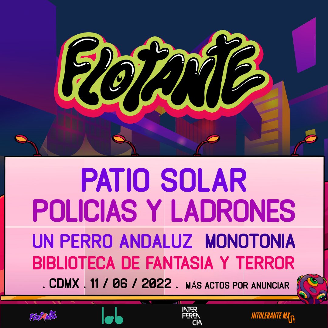 artsandcraftsmx's tweet photo. ¡@PoliciasYLadron regresa a la CDMX! 

Serán parte del #FestivalFlotante el próximo 11 de junio junto a #PatioSolar, #Monotonia y más  ☁☁☁  

Por acá consigues tu boleto 
🎟 https://t.co/SM3CtrkR2D https://t.co/6dzgdY3OIl