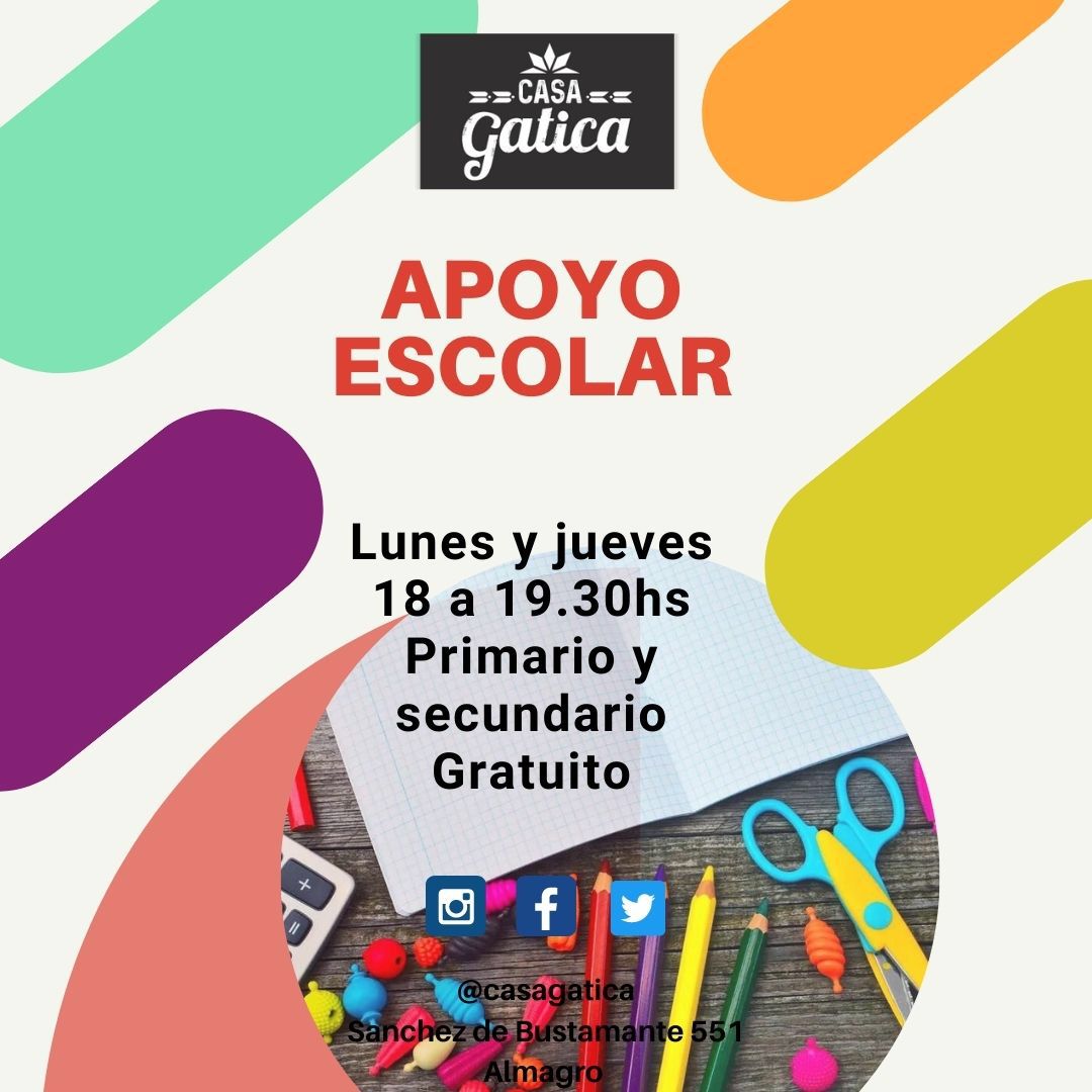 CasaGatica's tweet photo. Las vacaciones son las vacaciones pero volver a la escuela y a Apoyo escolar en @CasaGatica es volver a la escuela y a Apoyo escolar en @CasaGatica
🎉Volvemos en abril!
👉🏾A todes les chiques del barrio, les contamos que el próximo 4 de abril vuelve #ApoyoEscolar en #CasaGatica https://t.co/6wR03eXxnL