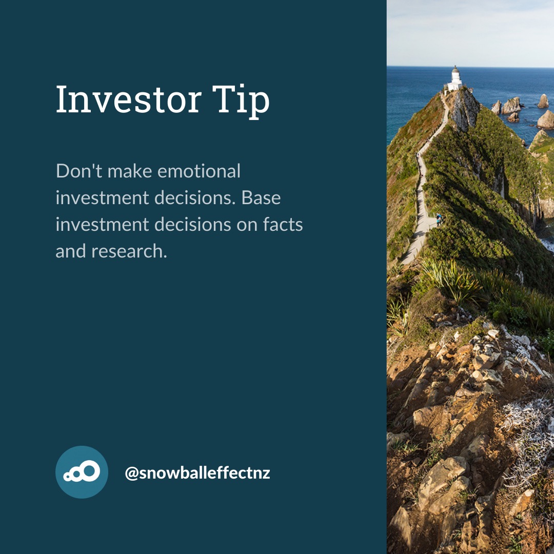 INVESTOR TIP 📝 Sometimes it can be easy to get caught up in emotions, especially in times of volatility. Make sure you're making your investment decisions wisely and leave emotions at the door!

🚨 This information is general in nature and isn't intended to be financial advice.