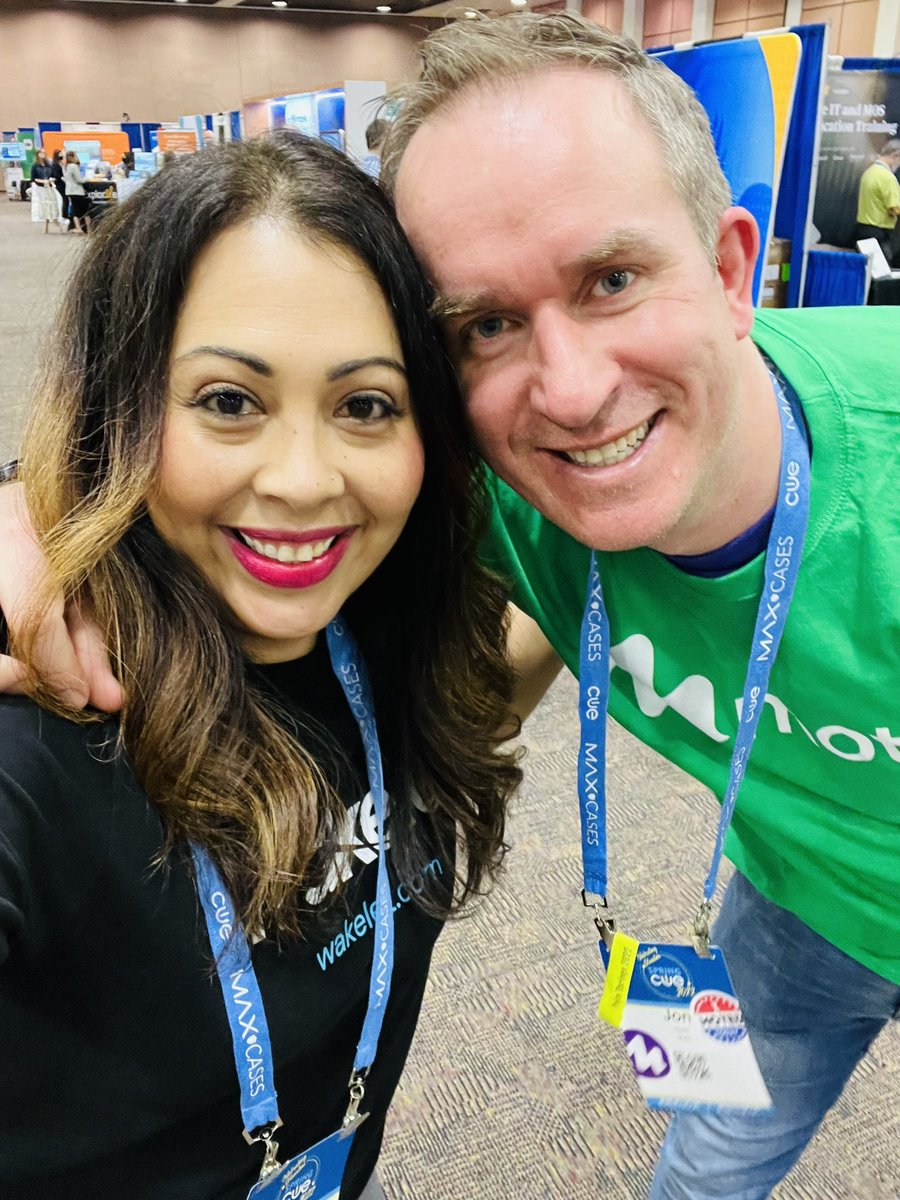 TishaPoncio's tweet photo. What’s better than reuniting with #edtech friends you haven’t seen in YEARS? Nothing! If you’re at #springcue22 stop by and see us at booth 1102! @cueinc #FlipgridForAll #mote #WakeletWave #edpuzzle https://t.co/bdOpsjZjXY