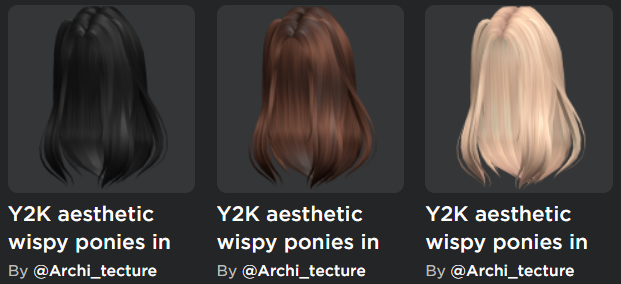 ArchiRBLX's tweet photo. 💜Just uploaded my y2k hair! Buy them here: https://t.co/KhVe3QpYDw 

#Roblox #RobloxDev #ugc #RobloxUGC https://t.co/Qihm8f3jRs