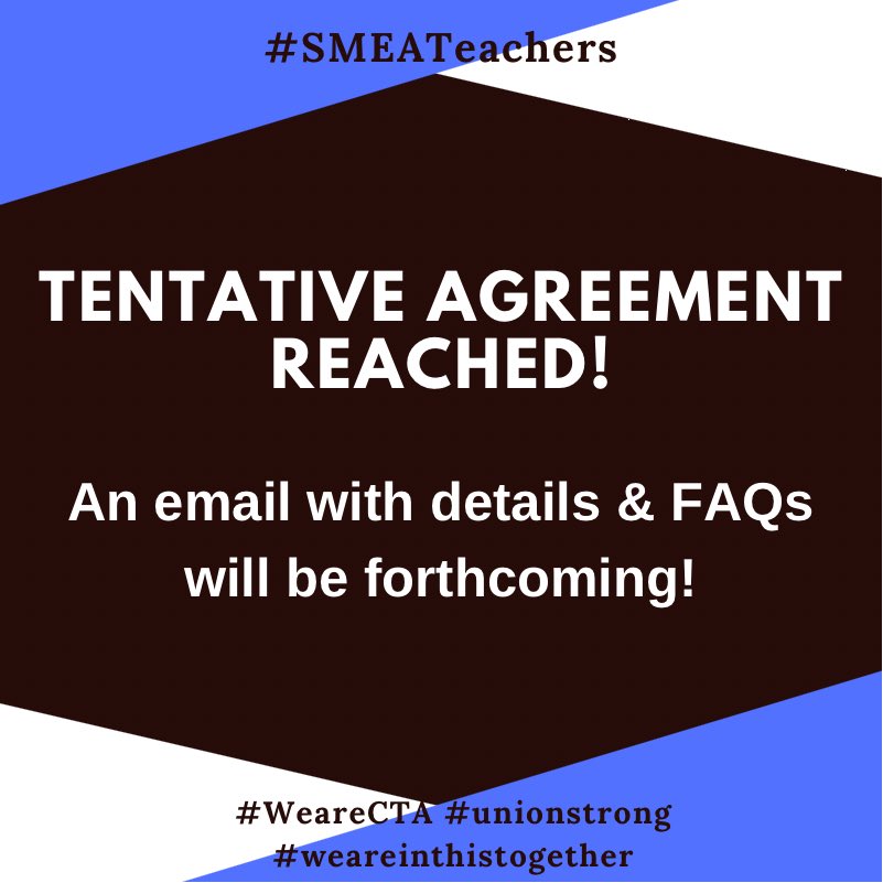 Great news #SMEAteachers 👇👇👇 #unionstrong #weareinthistogether