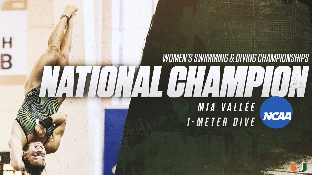 SHE DID IT! MIA VALLÉE IS AN NCAA NATIONAL CHAMPION!!!!!!