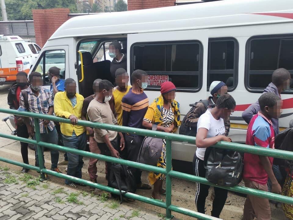 3suspects arrested for contravention of the immigration act&amp;human trafficking in Hillbrow 

On Thursday,17 March 2022  (JMPD) officers followed up on information they received regarding suspects involved in bringing undocumented foreign nationals in the country #BuyaMthetho^NB