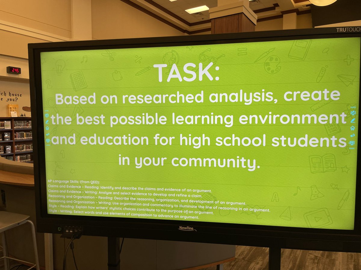 Hferguson28's tweet photo. I was blown away by the students @ProsperHS in AP English Language.  The thoughts, research, and ability to design a truly student centered school was impressive.  I hope you all don’t mind, but I will be stealing some of your brilliant ideas. @HuckabeeInc @jochbr1980 https://t.co/KiD7jgdmKd