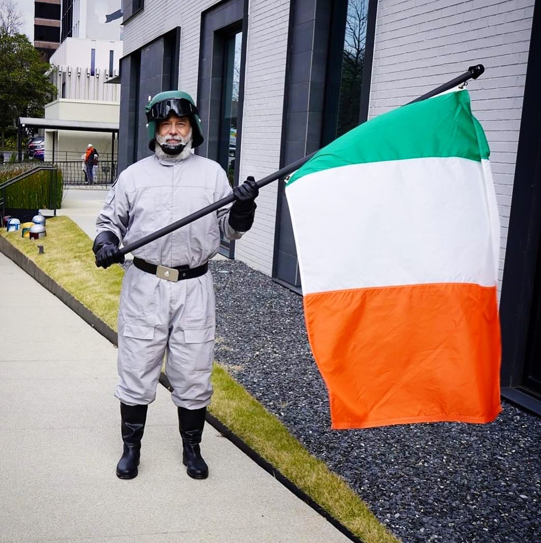 IS-31400 celebrating his Irish heritage during Atlanta’s annual Saint Patrick’s Parade! 🇮🇪 “My biological mother was Irish. Her name was Josephine Fraley. Her grandfather came to KY from Ireland to work in the coal mines in the 1800s. He was from County Cork.” #StPatricksDay