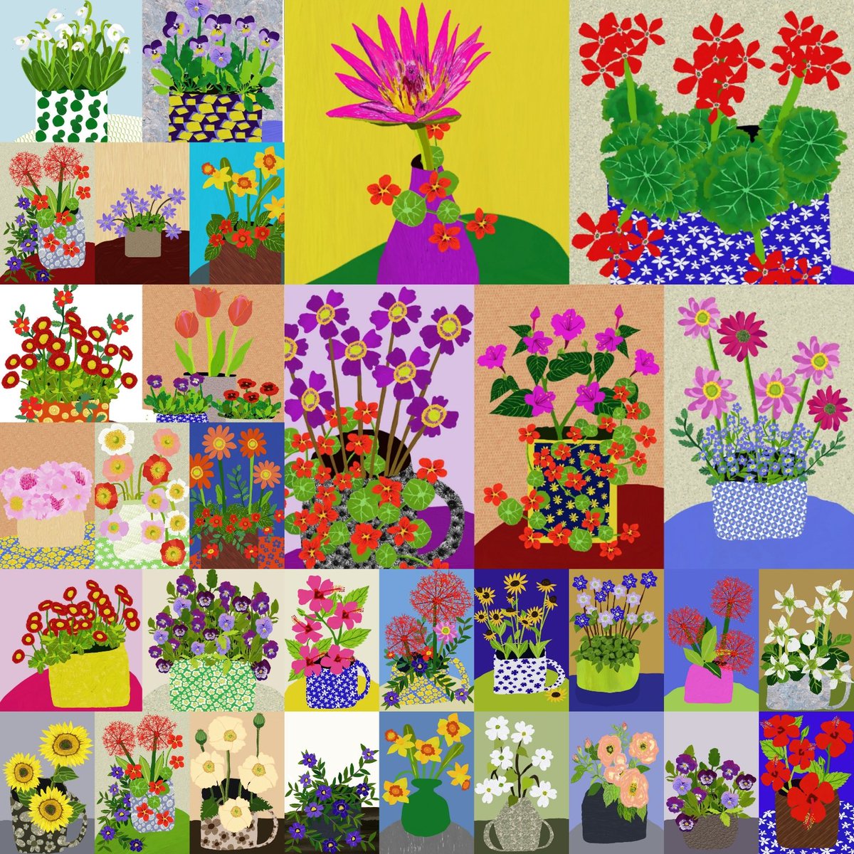 flowers in vase available now in 
opensea.io/collection/in-… 

Polygonchain:
opensea.io/collection/flo… 
Floor price 0.005 eth
They are pretty, colourful and smell nice.