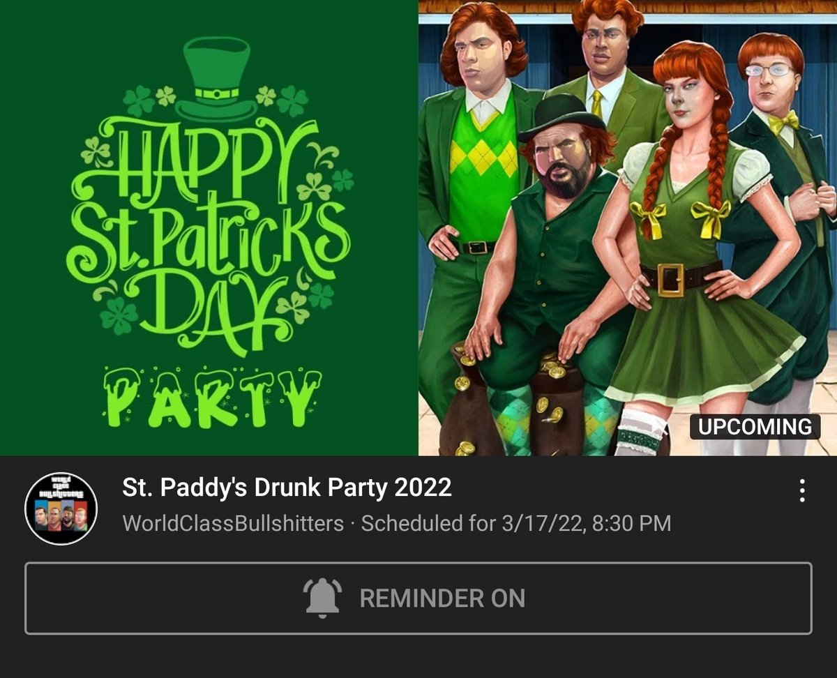GNinjuh's tweet photo. WORLD CLASS BS #🍀 🔴LIVE
HAPPY ST. PATRICK'S DAY🥳
St. Paddy's Day #Drunk Party 2022
THE GENTS:
@TheWorldClassBS
@LastStandinWCBS
@KendoSliceWCBS
#MrGreen
THE LASS:
@JessiMilestone
#Remain🚫🍞
https://t.co/Gj6rXPKMg0
#StPatricksDay
#BackWokebusters⬇️
https://t.co/etWlmIldfm https://t.co/zLs6iEVvvF
