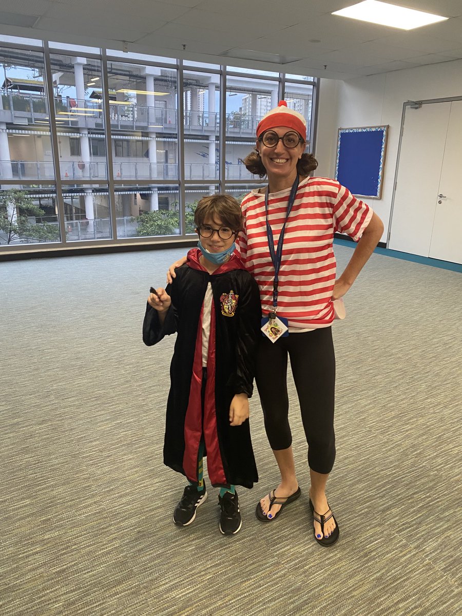 Love that we can dress up together! Book character dress up day!