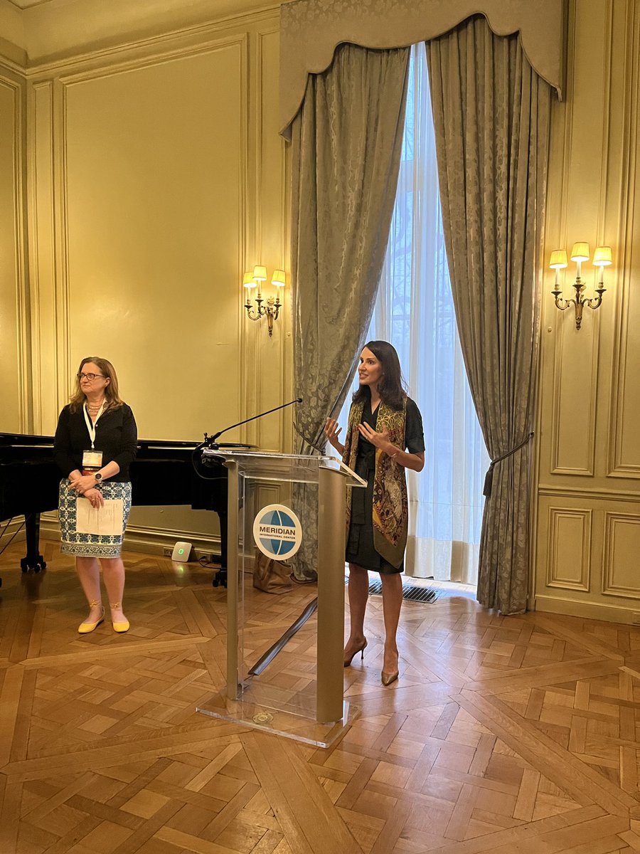 VCWA's tweet photo. “Meridian believes that America is stronger at home when globally engaged” -Natalie Jones, Executive Vice President of @MeridianIntl #GlobalTies2022 https://t.co/BrFEri7jTy