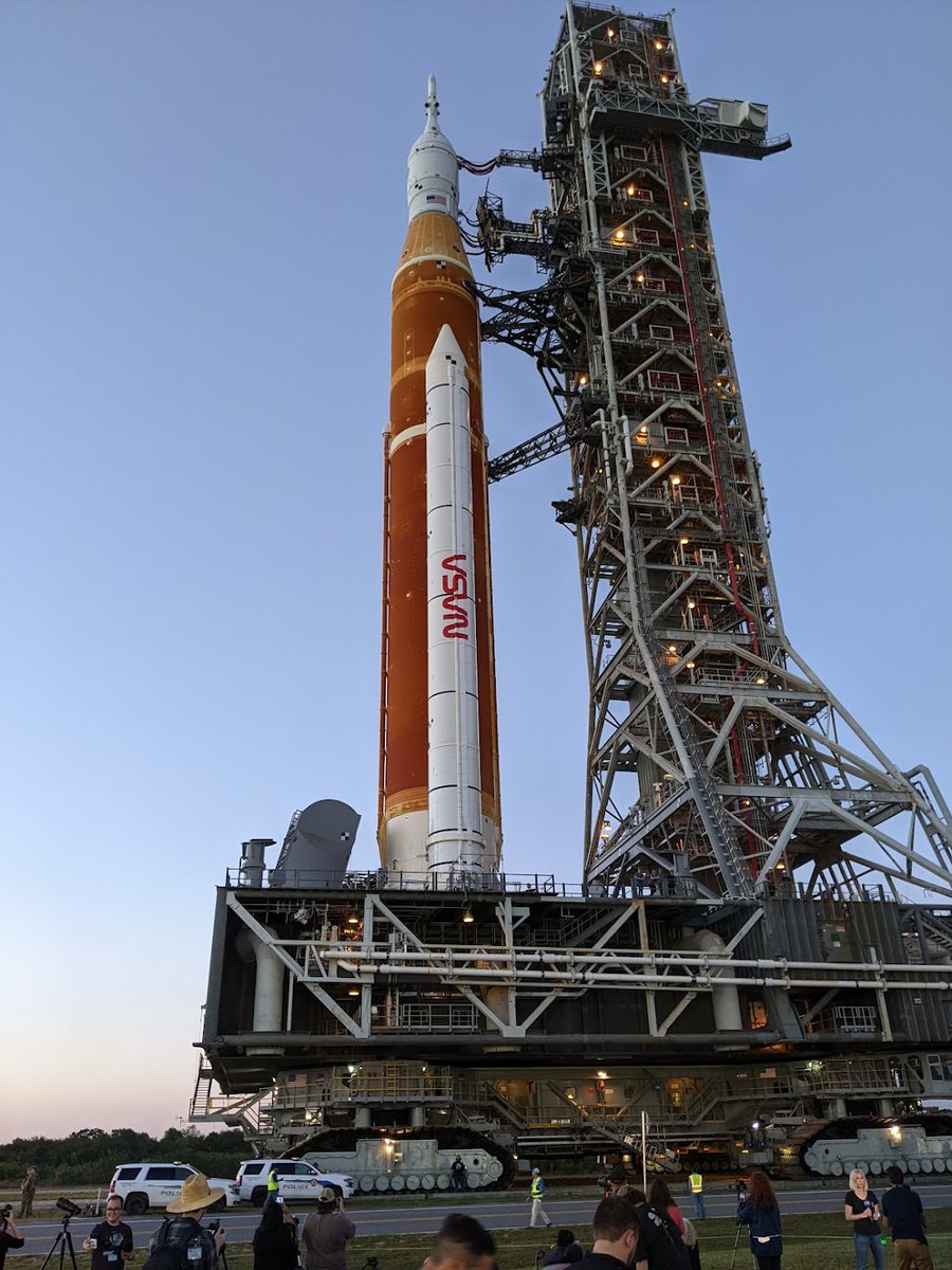 talkingspace's tweet photo. Just in... additional Photos from @markratterman on site at @NASAKennedy recording a moment in spaceflight history #NASA #SLS #Artemis1 https://t.co/X09bc4Xz21