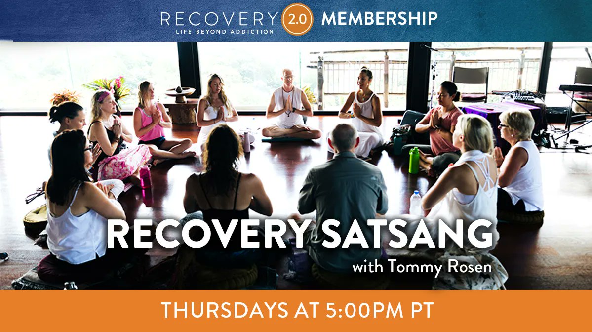 We go LIVE inside the R20 Membership in 15 minutes! Every Thursday night in the R20 Membership we have our Recovery Satsang. Join us! buff.ly/3jiak4D