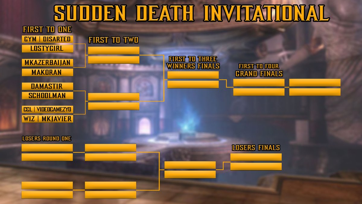 Wazminator's tweet photo. Announcing the EU Sudden Death INVITATIONAL!

An 8 Player Mortal Kombat 11 event featuring amazing players with an EXTREMELY UNIQUE format...💀

📆March 24th 8PM CET - (23rd 3PM EST for US)
💸https://t.co/zXhM3oTDwM
💻https://t.co/J9lnw3e7sA https://t.co/LERfzvzolu