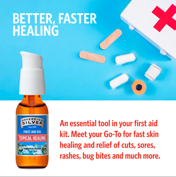 An essential tool in your first aid kit. Meet your go-to for fast skin healing and relief of cuts, sores, rashes, bug bites, and much more. 

Click the link in our bio to learn more about our First Aid Topical Healing Gel and experience the power of Sovereign Silver!