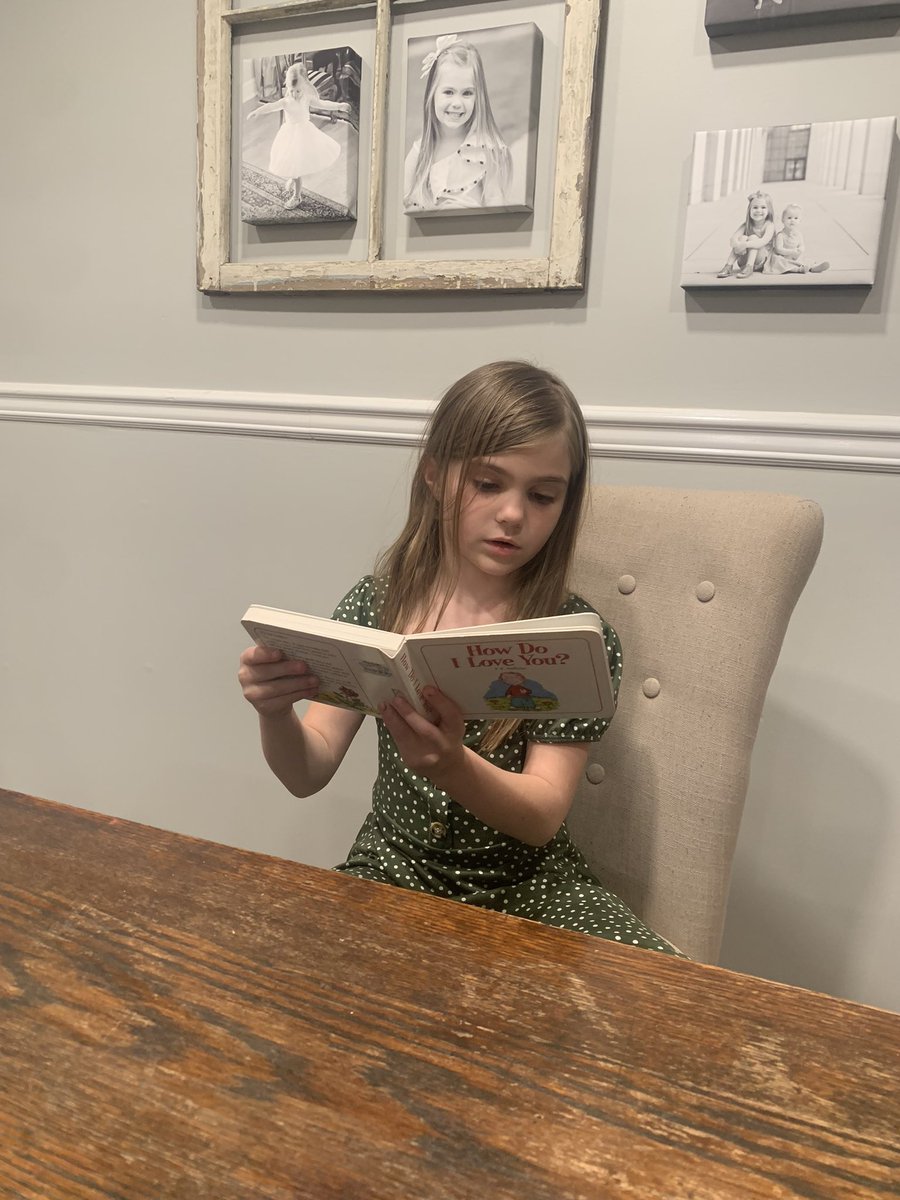 WestCabBaseball's tweet photo. @WHE_Whiskers #globalnight #WHESThrivers #wildcatsread2022 future @CabarrusWest student reading How Do I Love You for March reading month https://t.co/DLI3uA5hfL