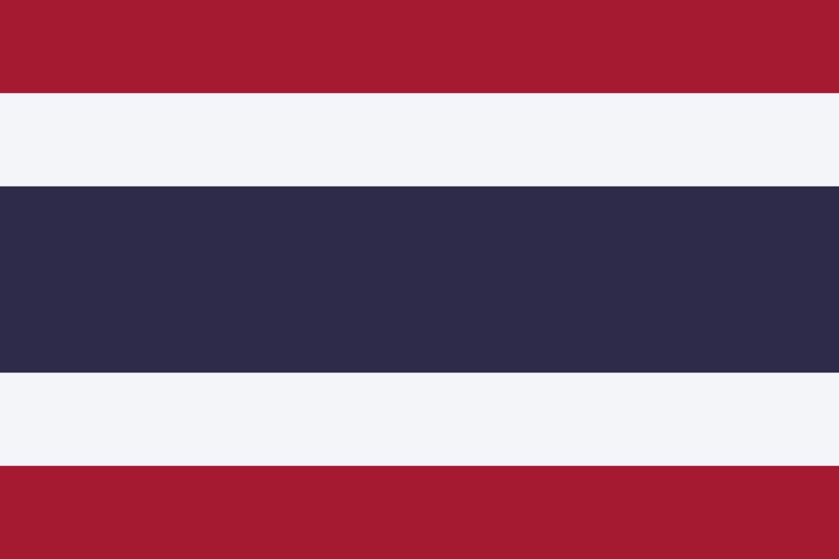 Todays second flag of the day is the traditional Thailand flag! It was adopted on September 23rd, 1917, and was standardized on September 30th, 2017. The name of the flag is “Trairanga” or in Thai “ธงไตรรงค์”