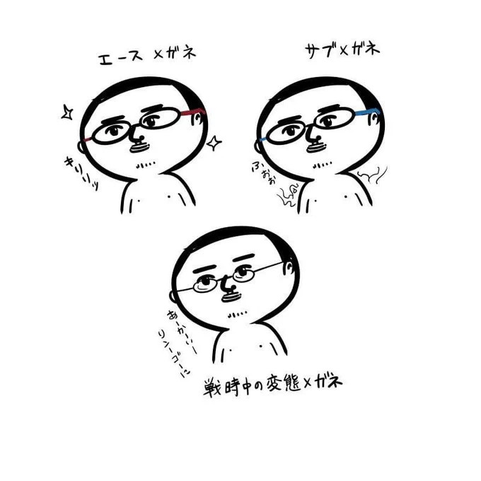 おれのメガネラインナップ、エースメガネは壊れたから引退した 