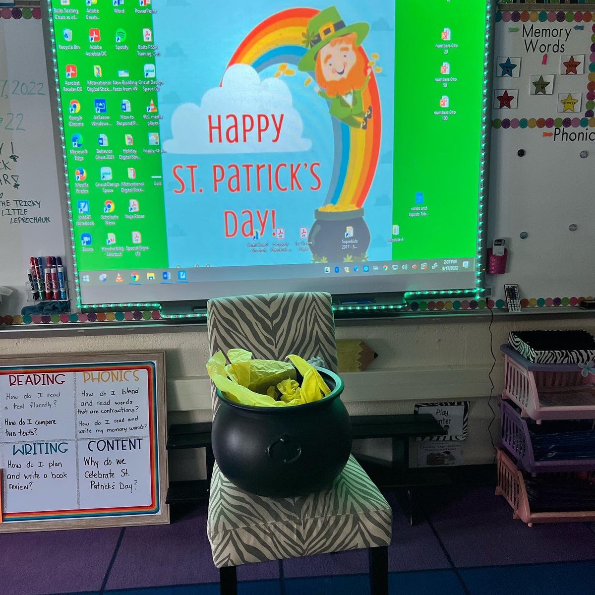 chrissyboltz's tweet photo. St Patrick’s Day is one of my favorite holidays in first grade! 🍀💚That tricky little leprechaun got us good a few times today 😂@JonestownElem https://t.co/B7A8BnhjCy
