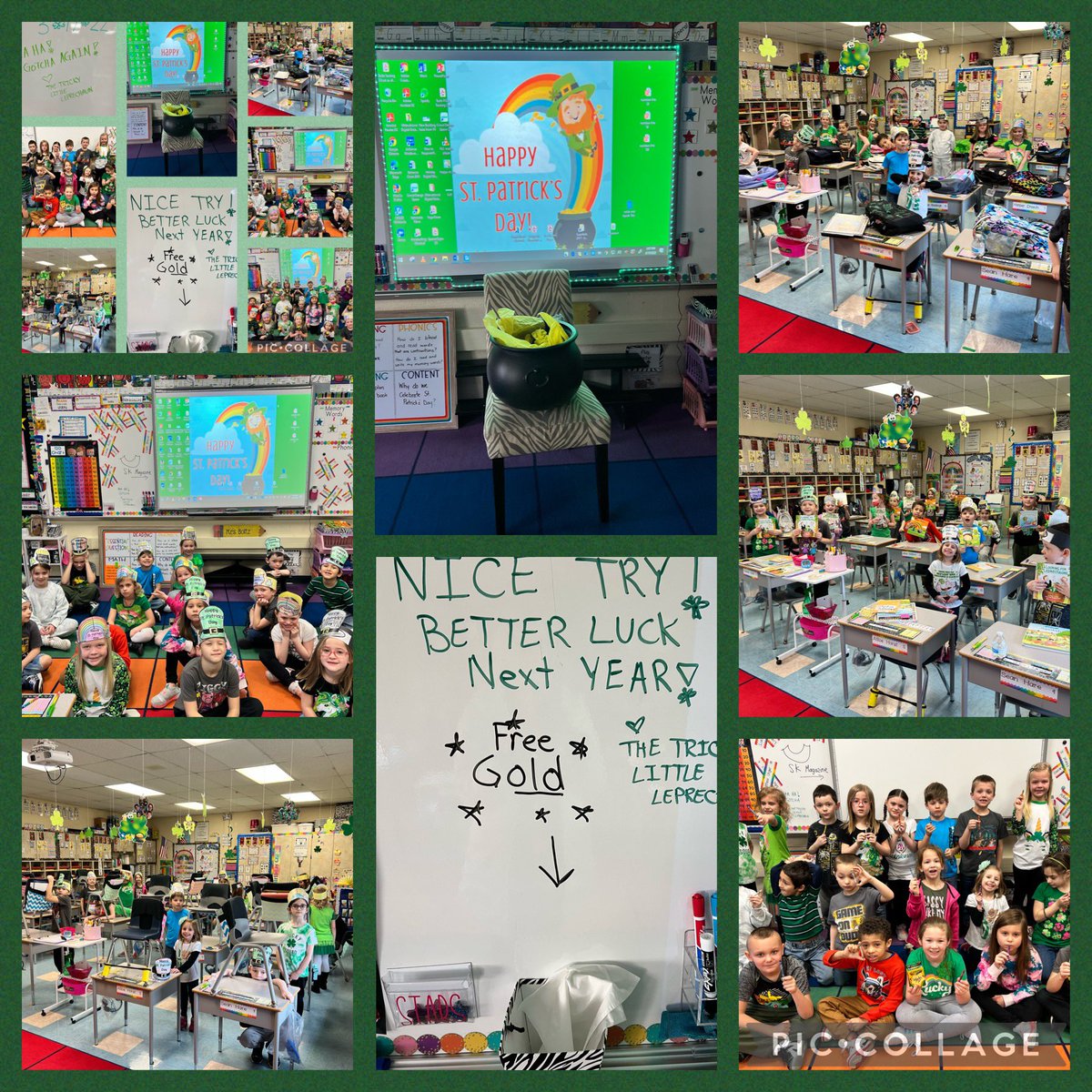 chrissyboltz's tweet photo. St Patrick’s Day is one of my favorite holidays in first grade! 🍀💚That tricky little leprechaun got us good a few times today 😂@JonestownElem https://t.co/B7A8BnhjCy
