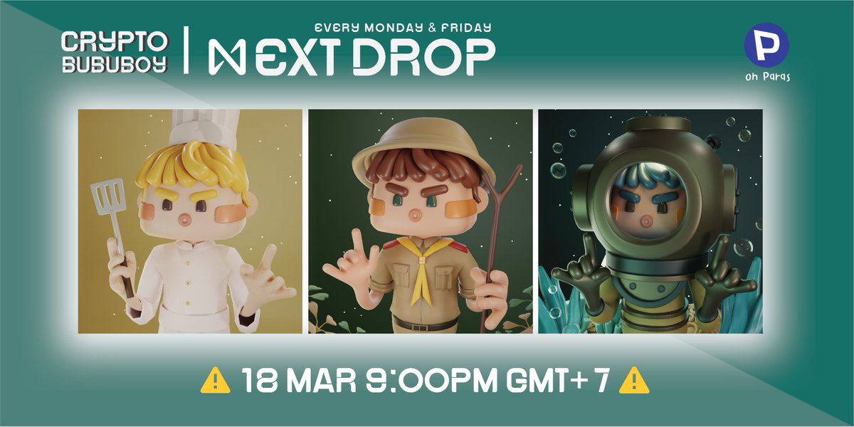 😗NEXT DROP😗
Today 18 MAR 9.00 GMT+7✨
on Paras  @ParasHQ
paras.id/collection/cry…
Discord : discord.gg/gzyuaVny2G

#NFT #NFTs #NFTCommumity #nftcollectors #paras #PARASnft #nftart #NFTdrops #NFTTHAILAND #NFTartist #NEARProtocol  #NEARcollector