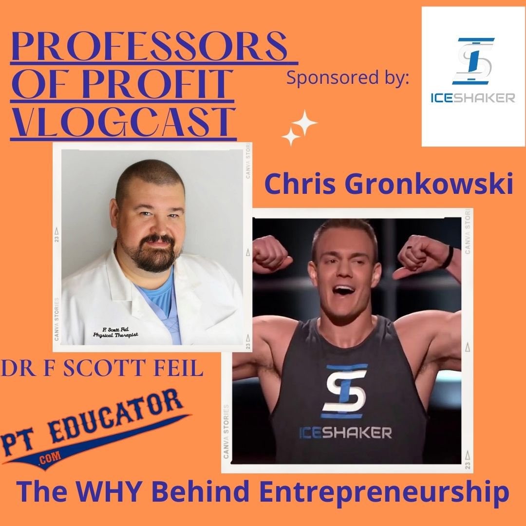 PTEducator's tweet image. And now…a word from our sponsor!!!
(I’ve always wanted to say that!) @chrisgronkowski of @iceshaker comes on the Professors of Profit Vlogcast to talk about the WHY behind entrepreneurship and their new Sponsorship deal with P.o.P.
#pteducator #professorsofprofit #iceshaker
