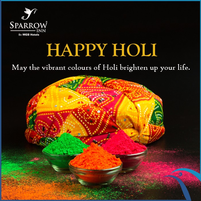 AlwarMgb's tweet photo. SPARROW INN:
In the flames of Holi, burn your ego, expectations, and everything else, and enjoy the holiday. 

Happy Holi 

#SparrowInnByMGB #Hotels #HotelsInAlwar #MGBHotels #Alwar #HappyHoli #India #HoliFestival #Festival #FestivalOfColors #IndianFestival #HoliHai #Colors #Fun https://t.co/akMHtwMQAg