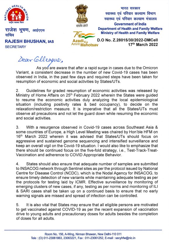 RajeevJayadevan's tweet photo. No half-measures.

“The state machinery should ensure adherence to COVID appropriate behaviour, ie. wearing of masks, physical distancing in all public areas/gatherings, practice of hand &amp; respiratory hygiene”

-Rajesh Bhushan IAS
Union Health Secretary @MoHFW_INDIA  @PIB_India https://t.co/klmu2yGzf0