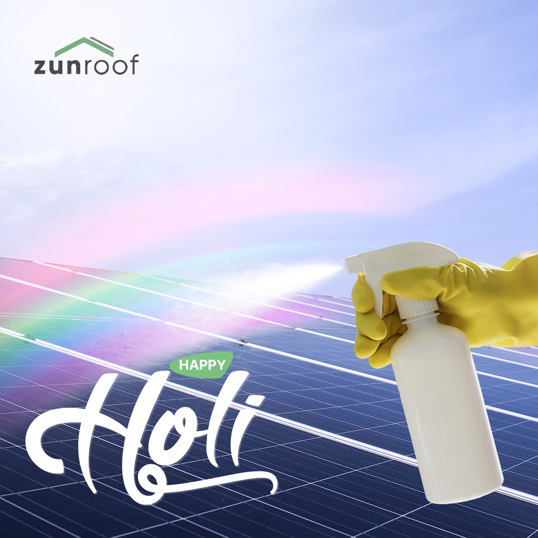 Soak up the sun and the natural colors this Holi and take a step towards adopting green energy. From all of us here at ZunRoof, we wish you a very Happy Holi!
#holi2022 #happyholi #ZunRoof #homeappliances #roomheater #ceilingfan #vocalforlocal #festivity #happyholidays
