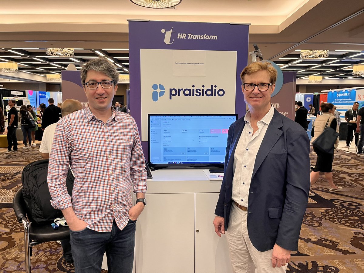 praisidio's tweet photo. #hrtransform was a blast. Lots of great ideas and great discussions around solving #employee #attrition #hr https://t.co/oruyApUxGL