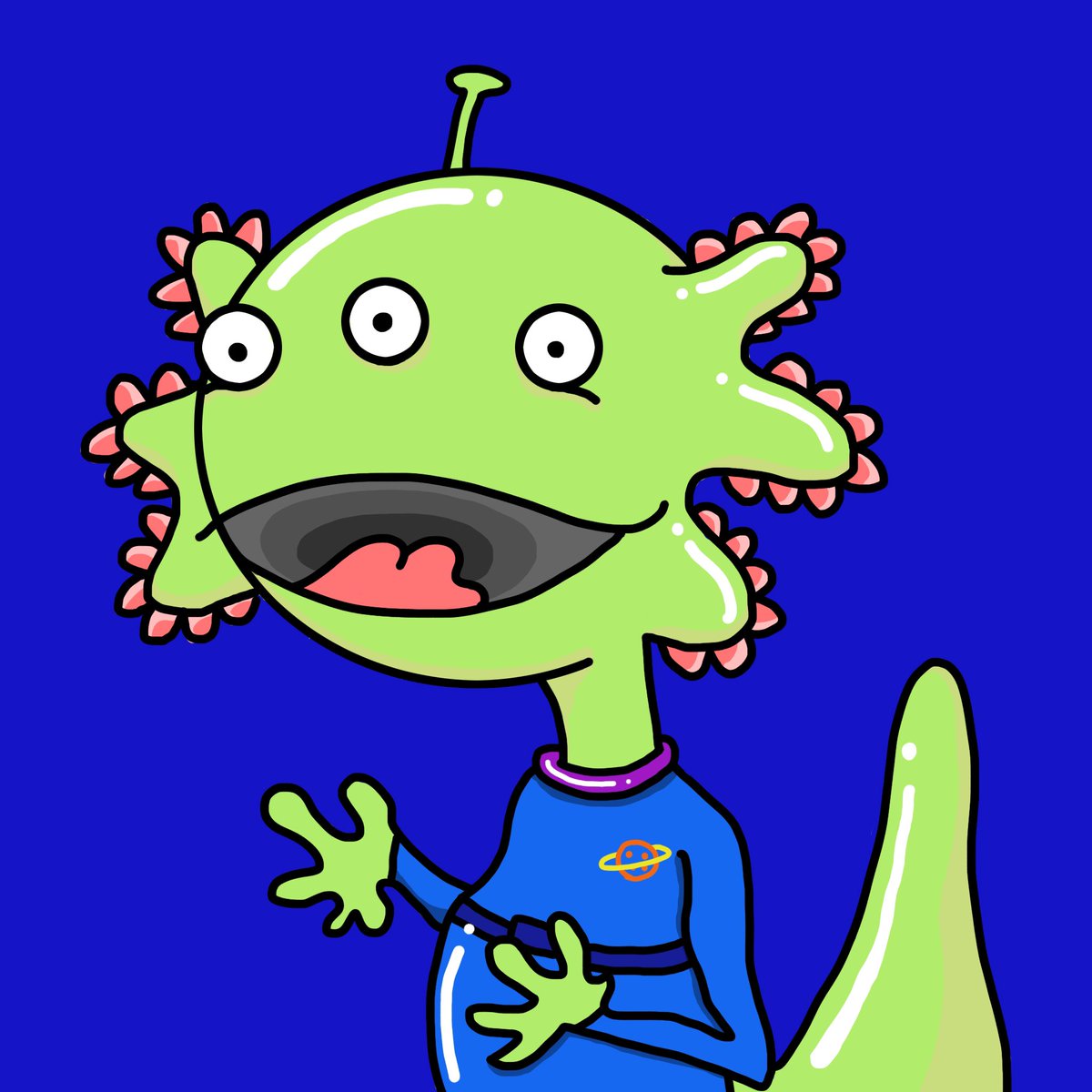 axohappy00's tweet photo. お待たせしました！
新作です👏🏻✨

『#20 Happy Axolotl Aliens』です！
👾👾👾👾🟢🟢🟢🟢

ぜひご覧ください！
https://t.co/cDf46ioHOL

#nft #nftart #nftjapan #NFTCollection https://t.co/4EemKO2JOH