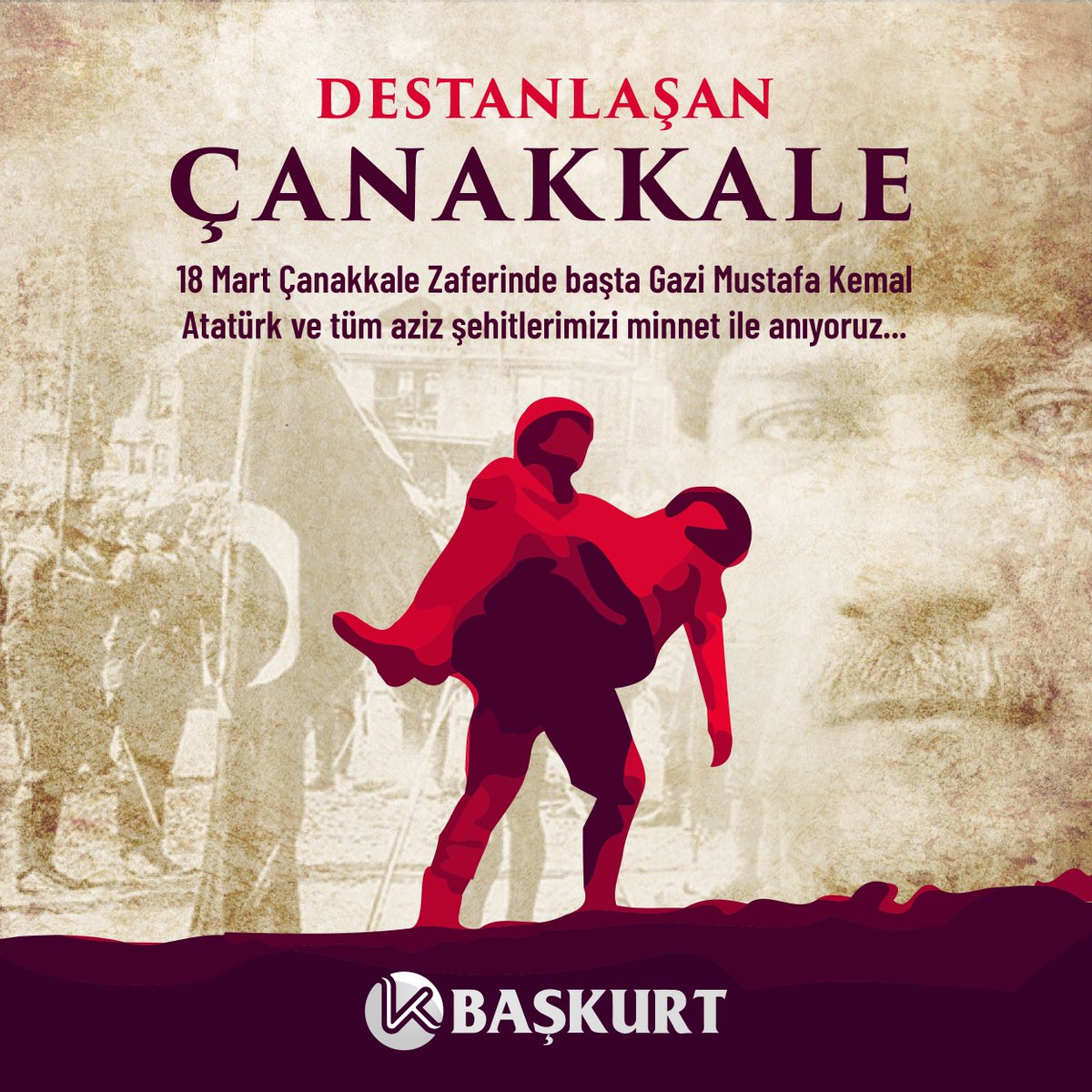 18 Mart Çanakkale Zaferinde başta Gazi Mustafa Kemal Atatürk ve tüm aziz şehitlerimizi saygı ve minnet ile anıyoruz...

#18mart #çanakkale #çanakkalegeçilmez #çanakkalezaferi #türkiye #turkey
