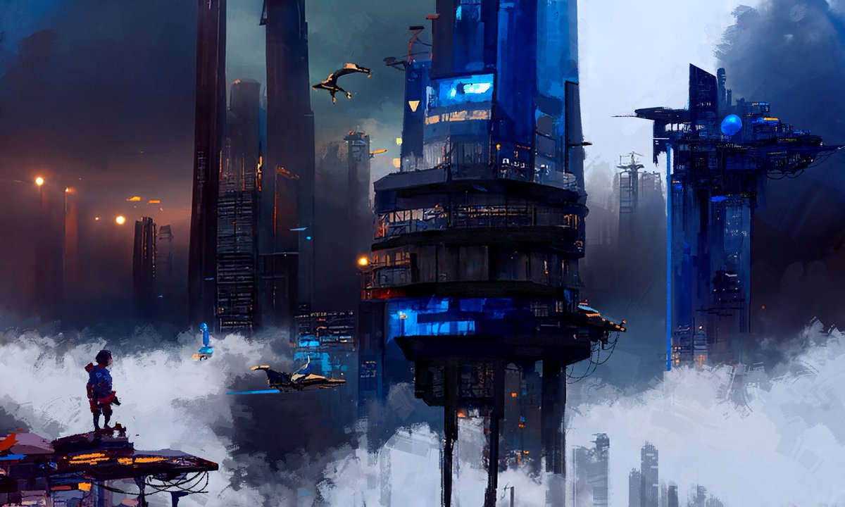 BitBotLab's tweet image. Skydance #003 #ai #NFTProject #NFT #bitbot #concreteart