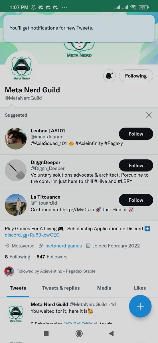 Tjerick16's tweet photo. @MetaNerdGuild @CyBallOfficial @Floyd1733 @GenxiesGlobal @Kkuya_K @anonems2 @svenowornow
#MetaNerdGuild
#CyballScholarship https://t.co/xWwoGqsxQf