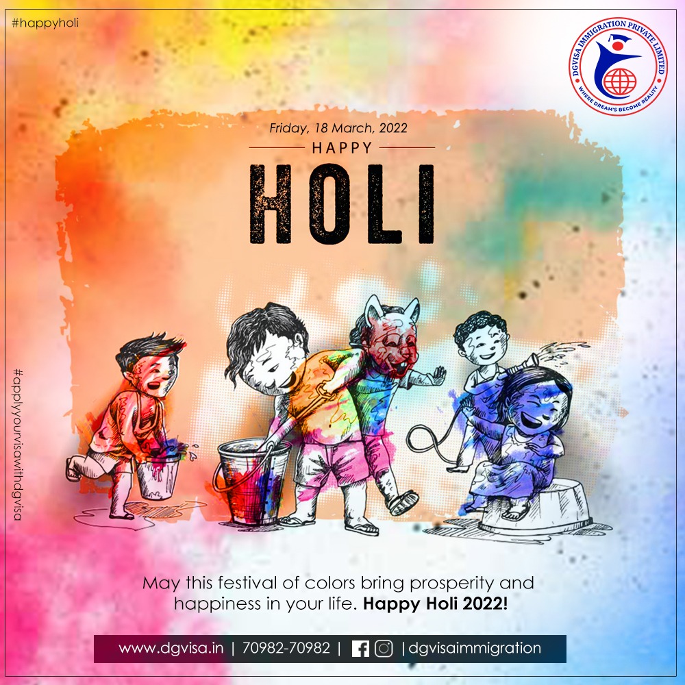 DgVisa's tweet photo. Wishing you happiness, success and glory. May your Holi celebrations this year be memorable!
.
.
.
#holi #happyholi #festivalofcolors #indianfestival #holifestival #holika #holiparty #festival #holivibes #holihai https://t.co/hnNr5F9r88