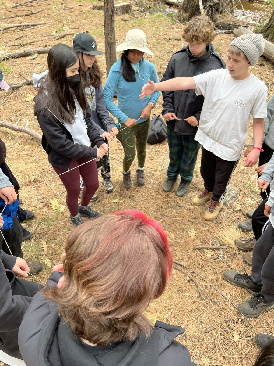 MeghanGreenbaum's tweet photo. Group 3 team building and learning about watersheds and Yosemite history #yoblach @BlachFalcons https://t.co/3v61BkU5JM