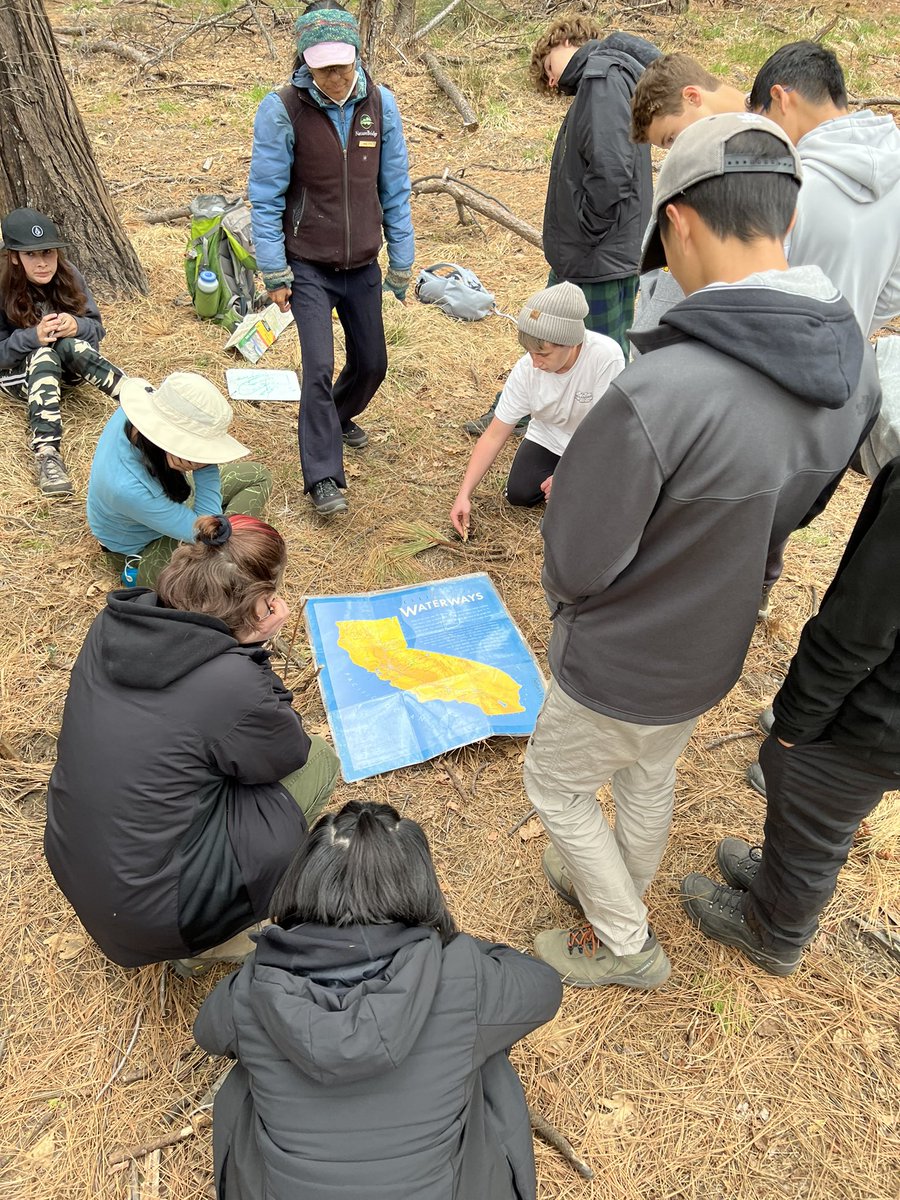 MeghanGreenbaum's tweet photo. Group 3 team building and learning about watersheds and Yosemite history #yoblach @BlachFalcons https://t.co/3v61BkU5JM