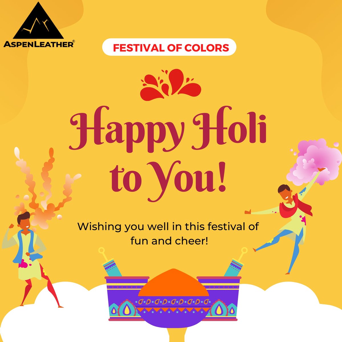 aspen_leather's tweet photo. Aspen Leather
.
.
Holi is the day when you can approach your long-lost friends and rekindle your friendship.
.
.
#Holi #holifestival #color #holikaholika #colourfulholi😍 #colourfulholipicture #colorful #HoliFun #HoliHai https://t.co/ZO0CfUiEhc