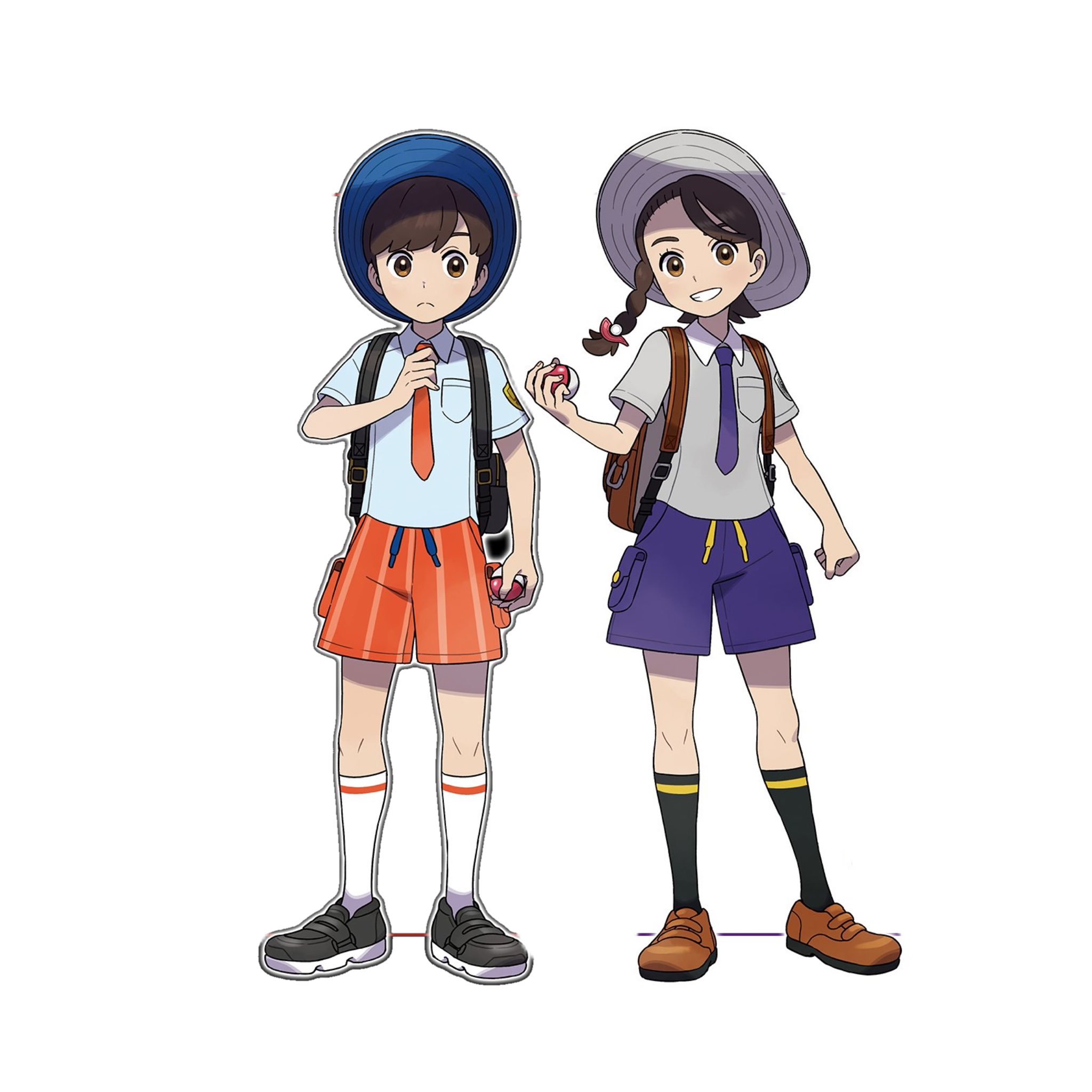 “tku and lenny as the pokemon scarlet &amp; violet protags!!...