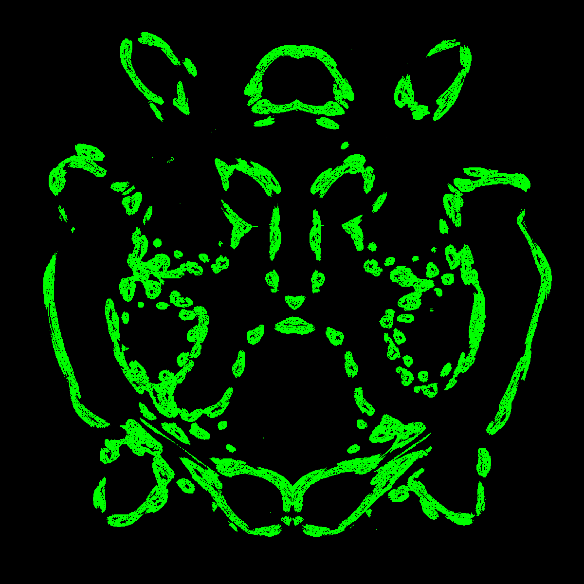 mandelblob's tweet photo. Introducing a brand new type of mathematical artwork that we are affectionately calling "Mandelblobs"!
This piece is the "Kangaroo Shaman".
If you are interested in giveaways and project details to come soon, please follow us. https://t.co/cKPZyj8oWB