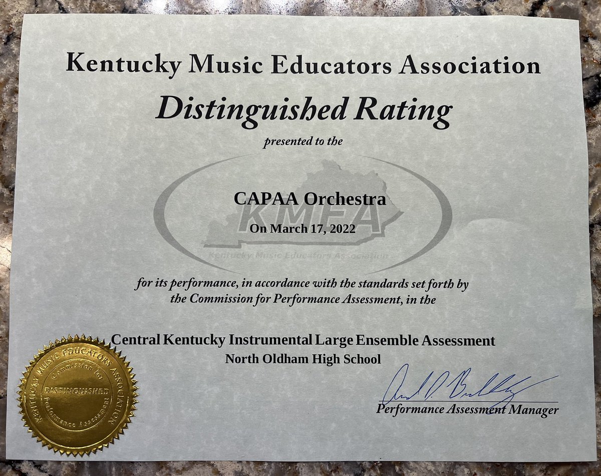 CAPAA_OCS's tweet photo. Congratulations to our CAPAA String Orchestra who earned a straight distinguished rating from all 4 judges and 3 perfect scores at today’s #KMEA Central Kentucky Instrumental Large Ensemble Assessment today. @oldham_arts #TeamOldham https://t.co/z5NKpRNpS8