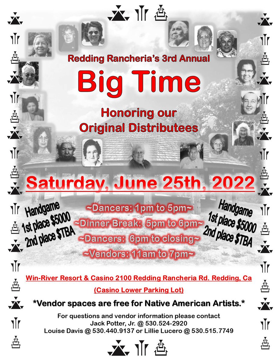 RRancheria's tweet photo. We are excited to bring the Redding Rancheria’s Big Time event❤️ #proudtoplayourpart #bigtime #eventing #reddingrancheria #indiancountry #shastacounty #thisisredding #handgame #nativetwitter https://t.co/Yynbduu0Ku